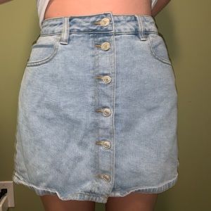 Denim button down Pacsun skirt